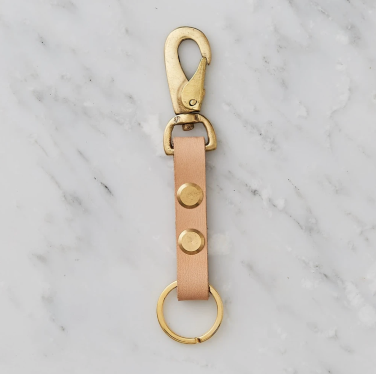 Handmade leather keyring