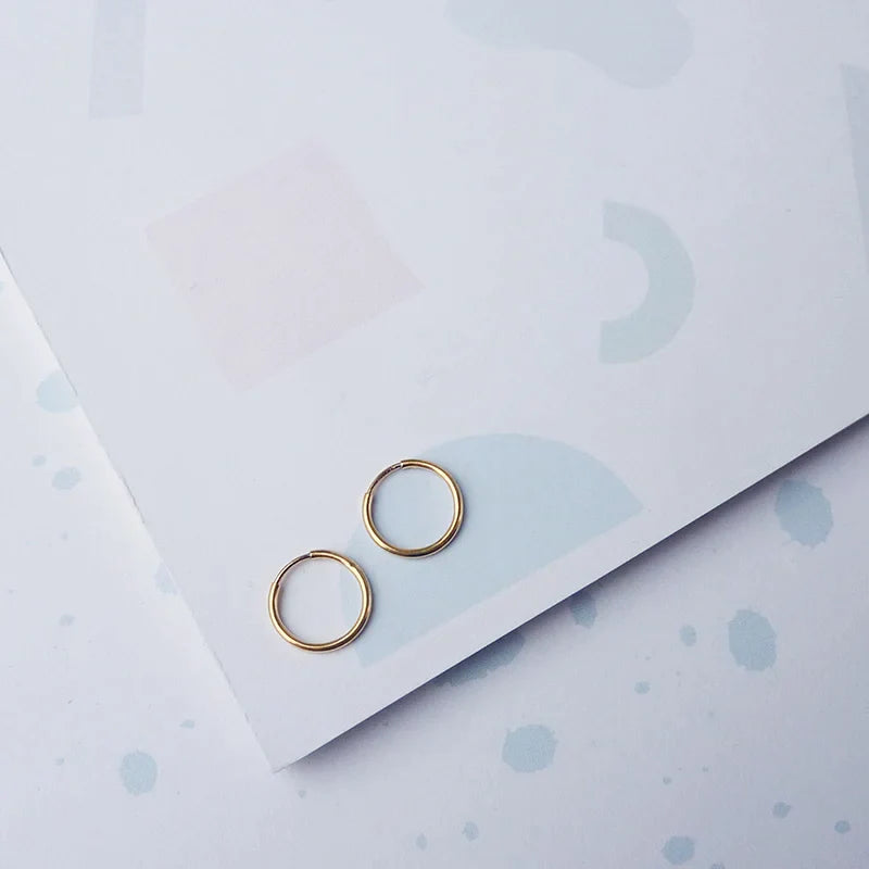 Mini Gold Hoop Earrings