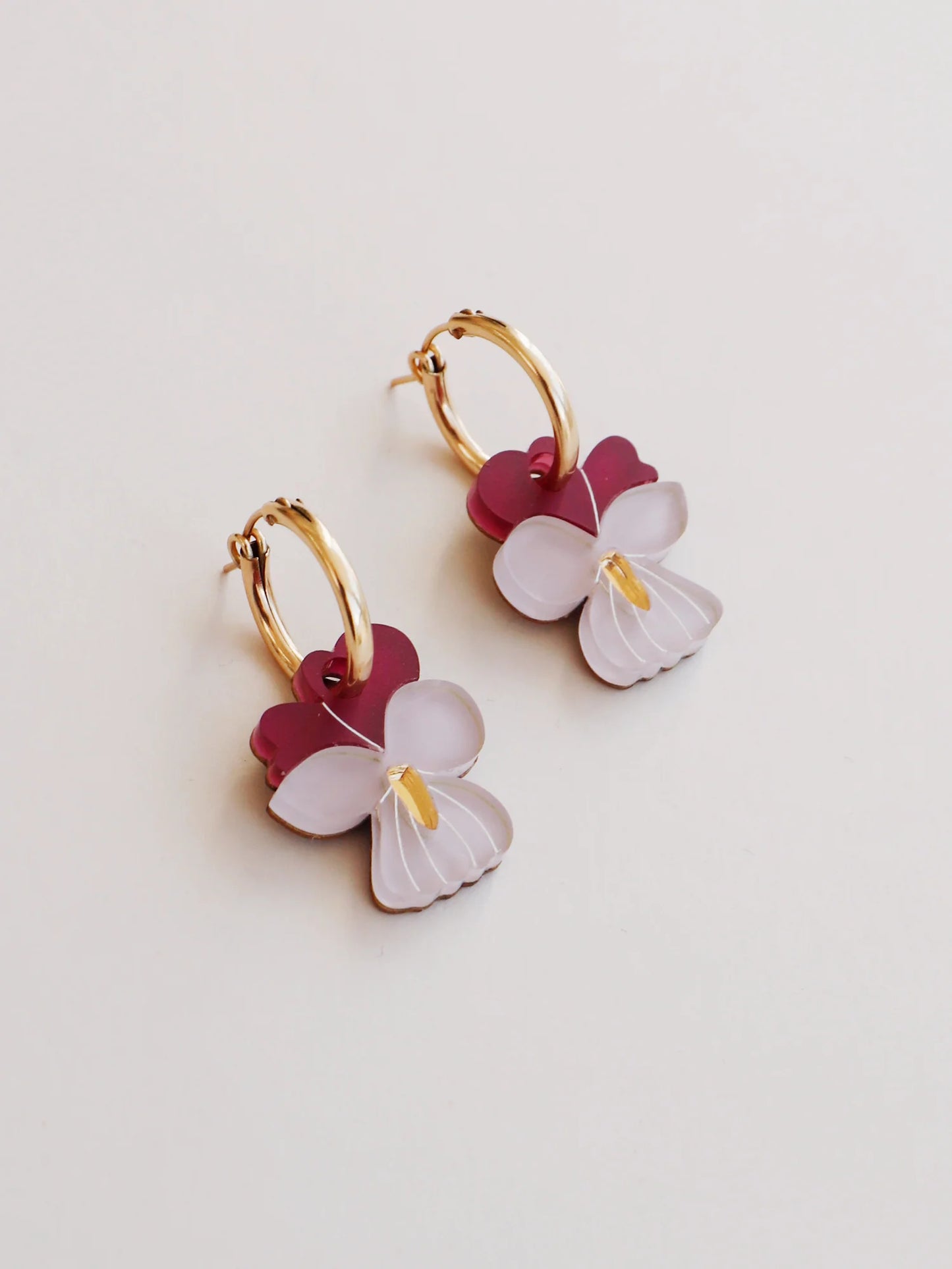 Mini Violet Hoops