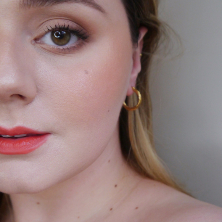 The Every Space stainless steel waterproof Shearwater hoop earrings by Nula