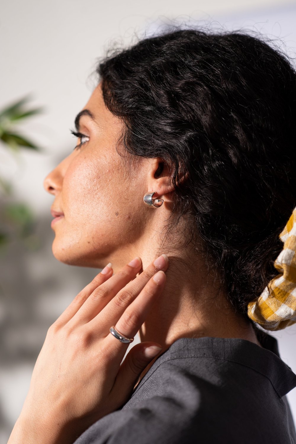 The Every Space Della Dome Ring in sterling silver by Roake Studio