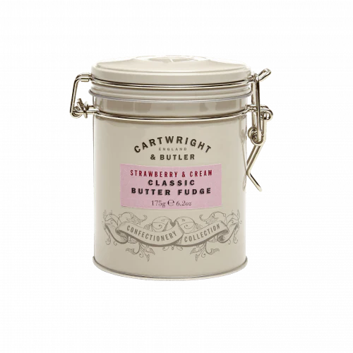 Strawberry & Clotted Cream Fudge In Tin