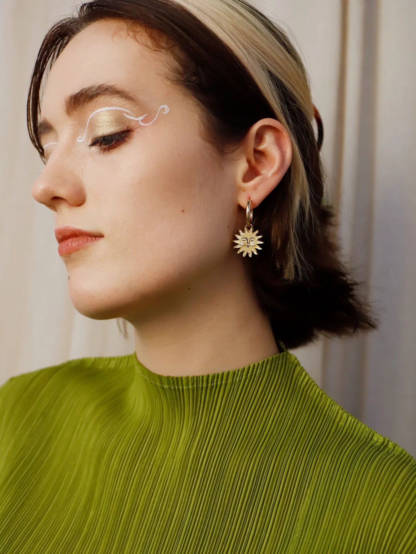 Sun Hoops Earrings