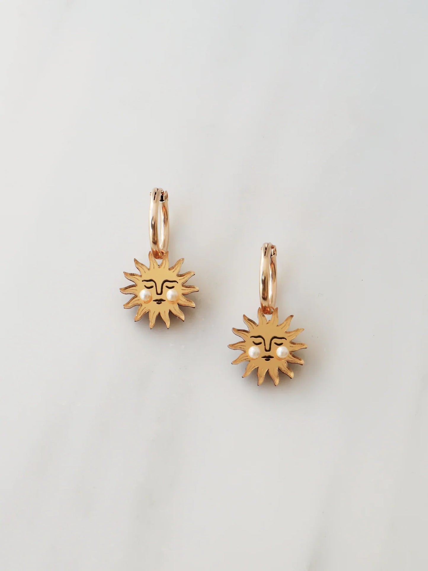 Sun Hoops Earrings