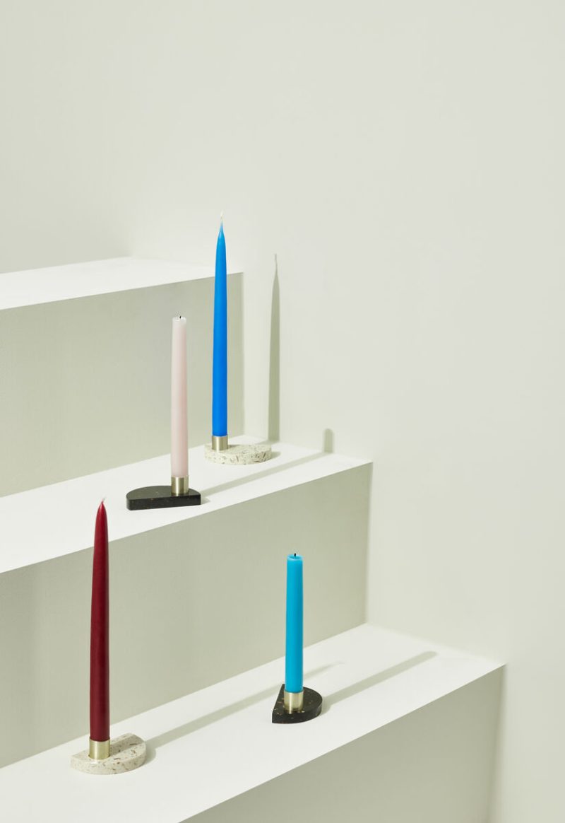 Crescent Candle Holders Set
