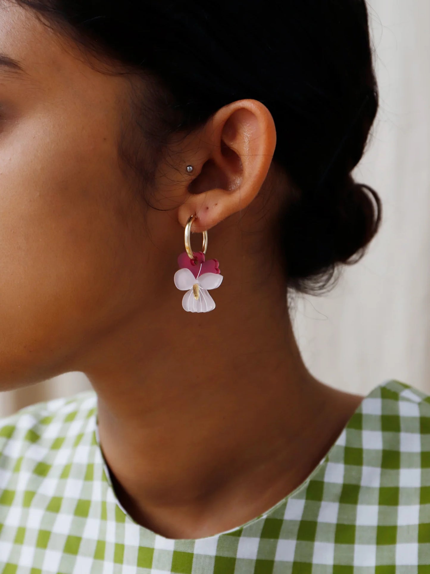 Violet 14k Gold Fill Hoops by Wolf & Moon
