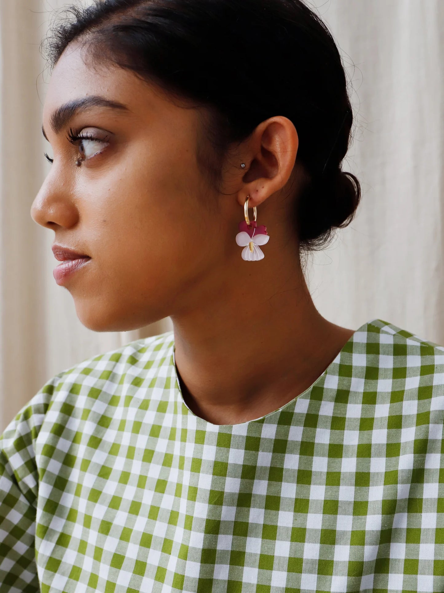 Violet 14k Gold Fill Hoops by Wolf & Moon