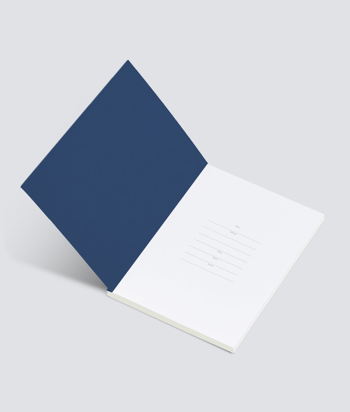 Blue Notebook in Starry Sky Design by Wrap