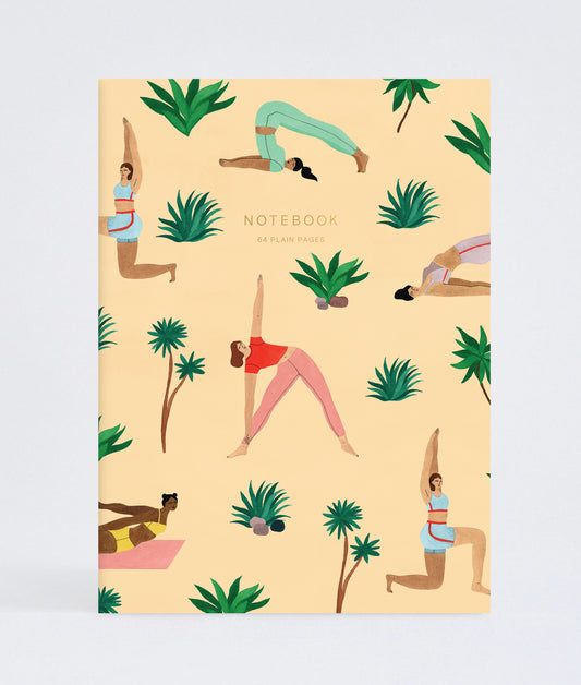 Yoga Design Yellow Notebook by Wrap