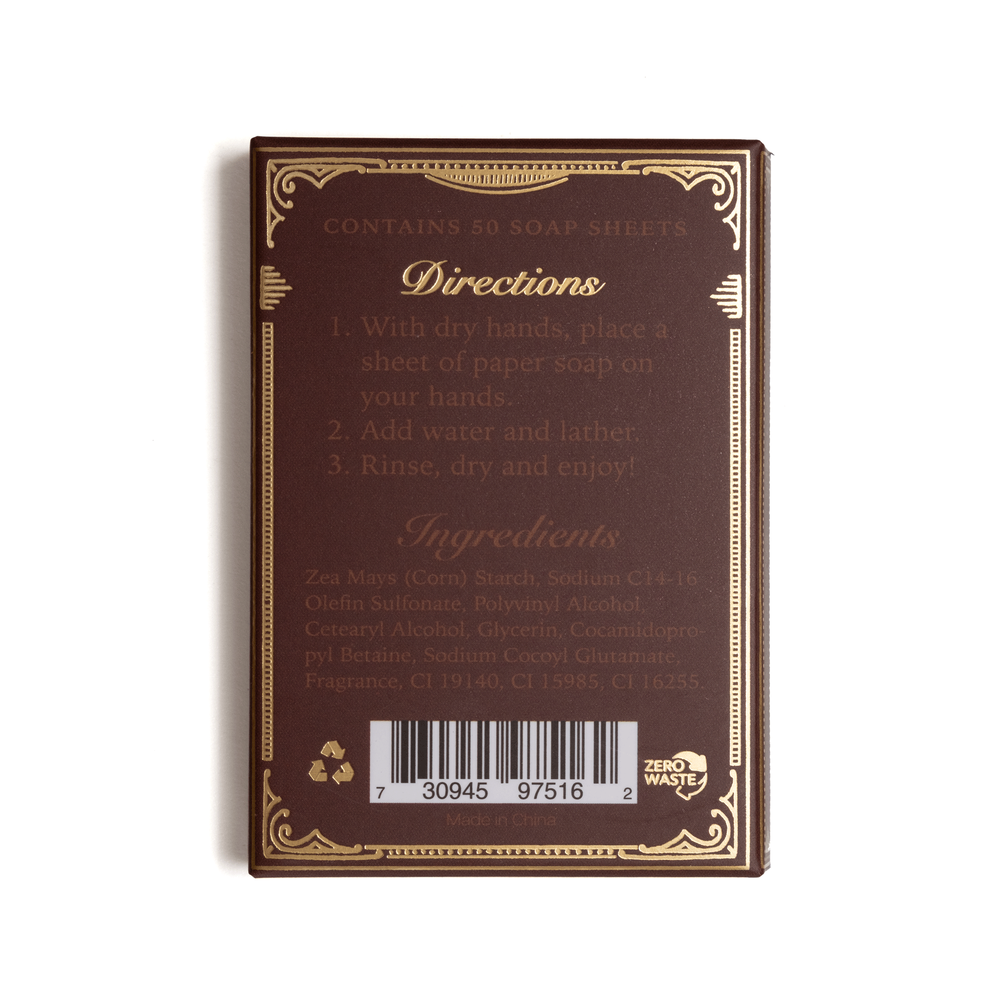 Spiced Chai Paper Soap by 123 Farm, further view