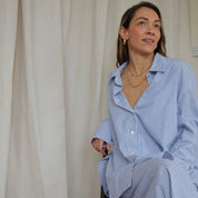 And Danu small Tern hoop earrings, further view