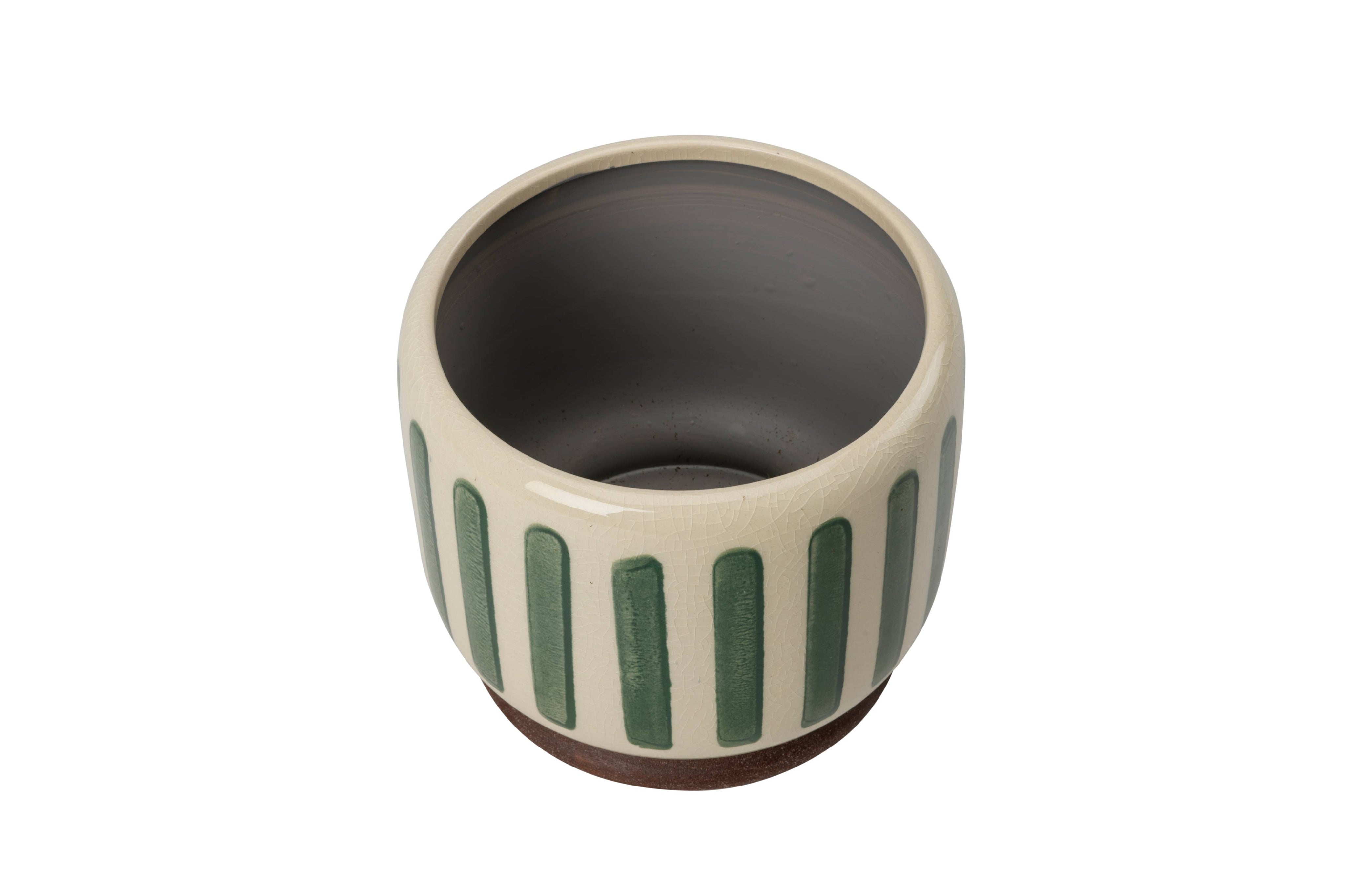 Indoor Pot | Green Stripe