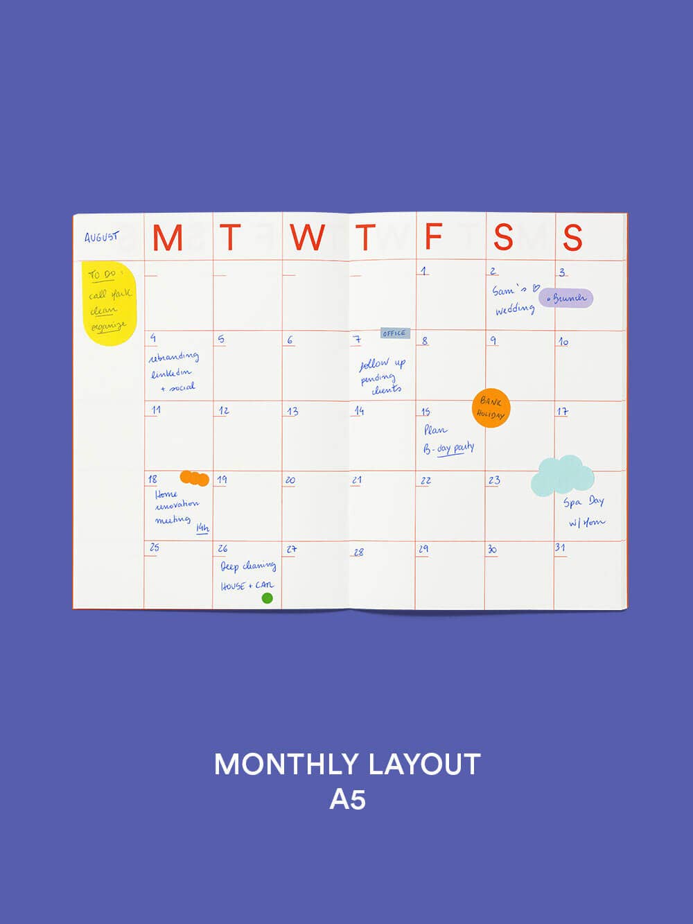 Monthly Planner A5