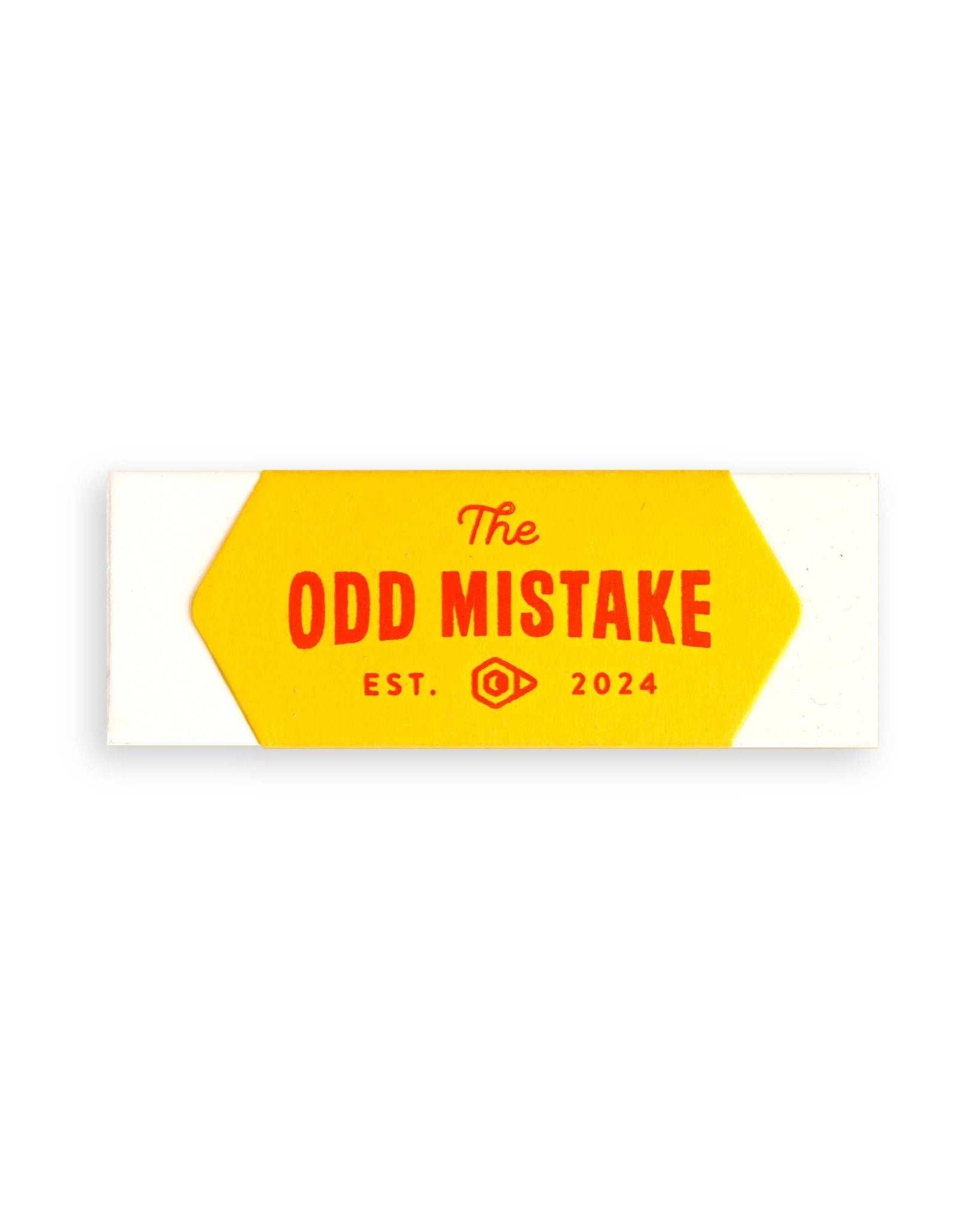 The Odd Mistake Foil Printed Eraser