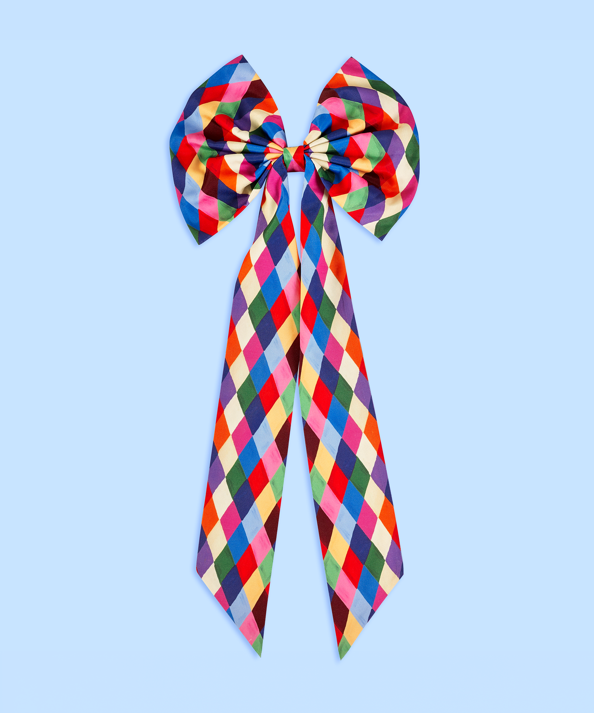Harlequin bow Christmas tree topper by Eleanor Bowmer