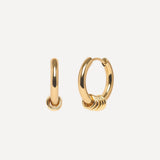 Runnel Hoops | Waterproof PDA Gold Stainless Steel