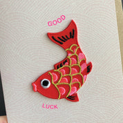 Patch Cards - Lucky Koi Fish