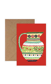 Christmas Mini Card Pack of 6 | Winter Bunch & Christmas Jug
