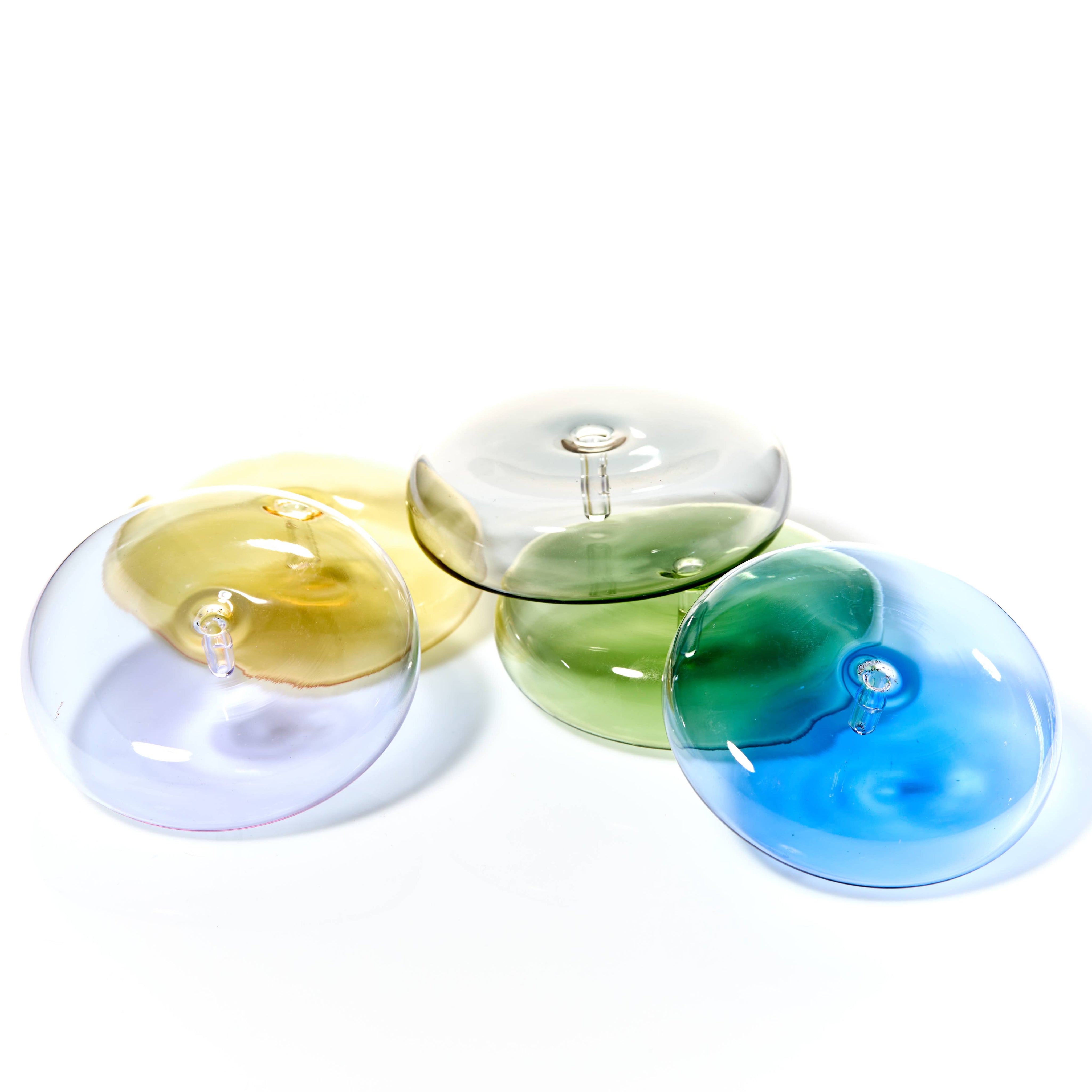 Dimple - Hand Blown Glass Incense Holder | Yellow