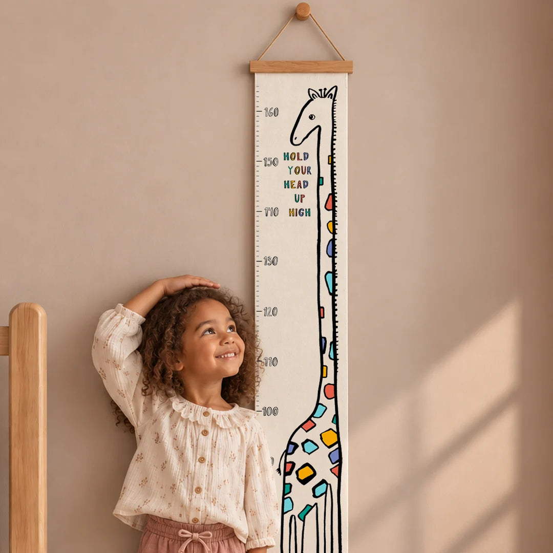 Giraffe Height Chart – Children's Nursery Wall Art