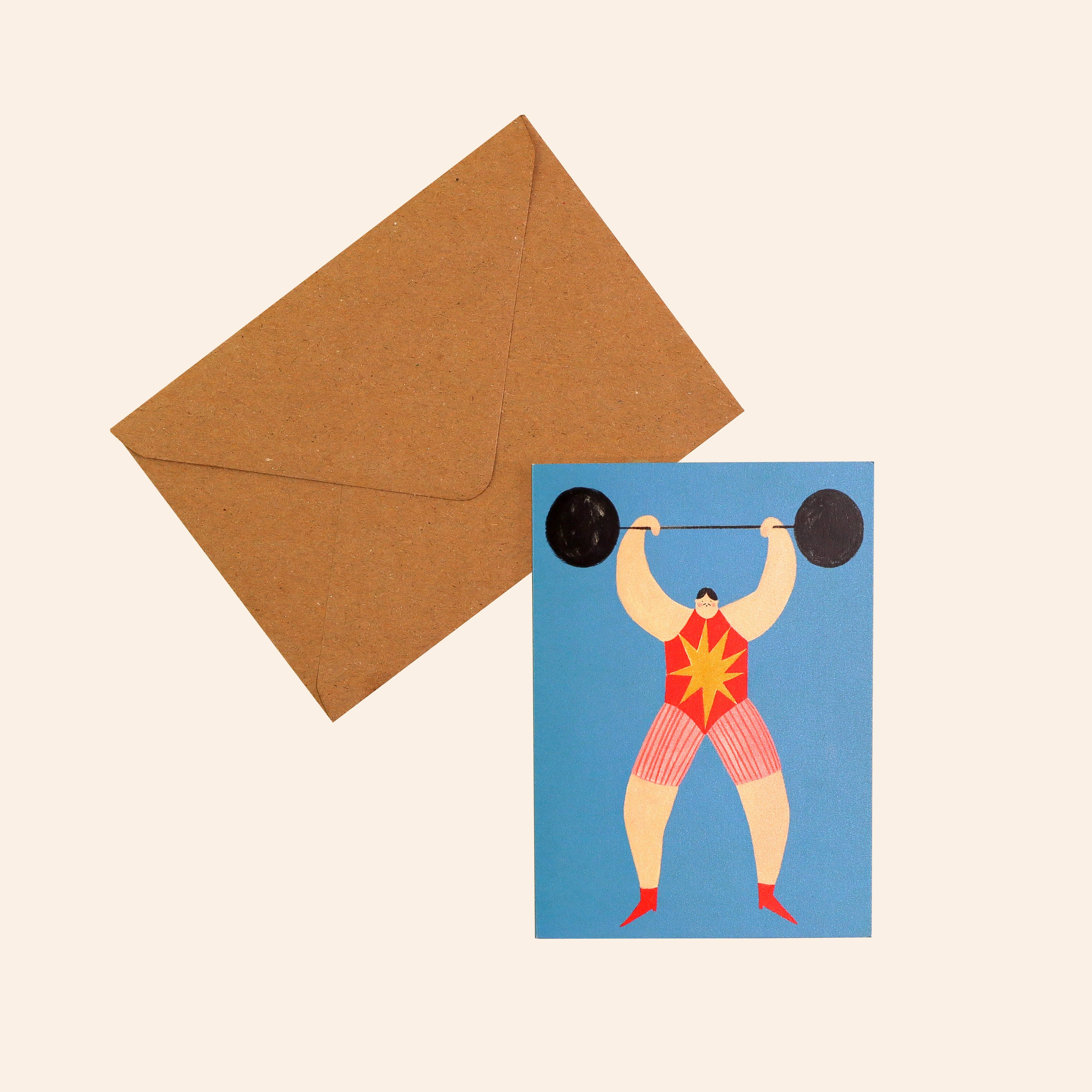 Strong Man Greeting Card | Father's Day
