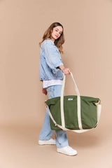 Weekend Travel Tote Bag | Olive Green