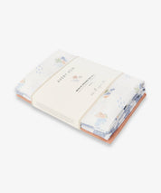 Organic Baby Muslins, set of 3 in Coastline, further view