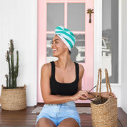 Dock & Bay Hair Wrap | Pastel Pier, Quick Dry Recycled Fabric