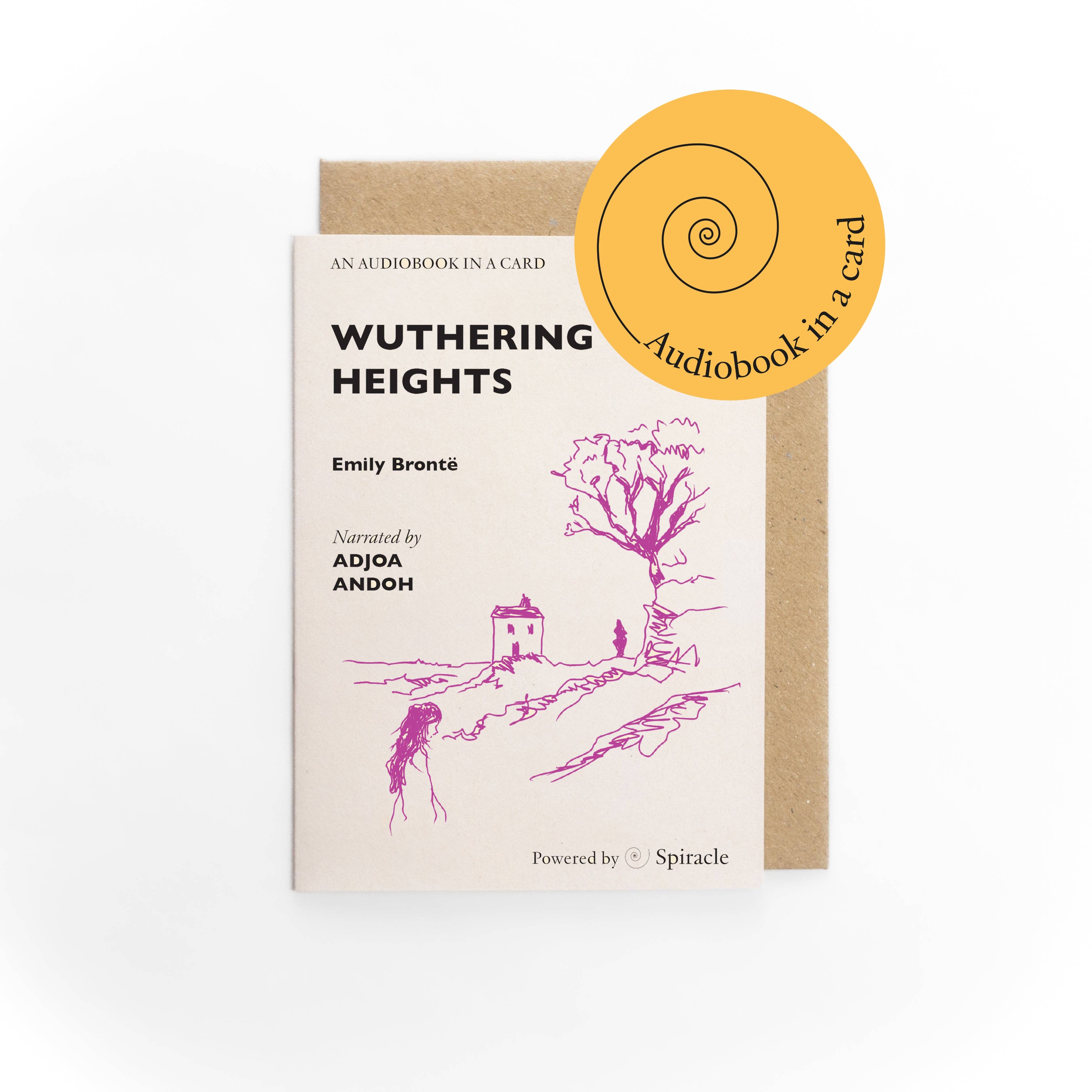 Audiobook in a Card: Emily Brontë’s Wuthering Heights