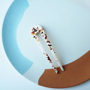 Cocoa Marble Hair Pin