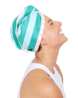 Dock & Bay Hair Wrap | Pastel Pier, Quick Dry Recycled Fabric