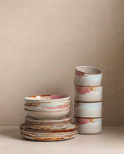 Melting Ice Cream stoneware pasta plate, further view