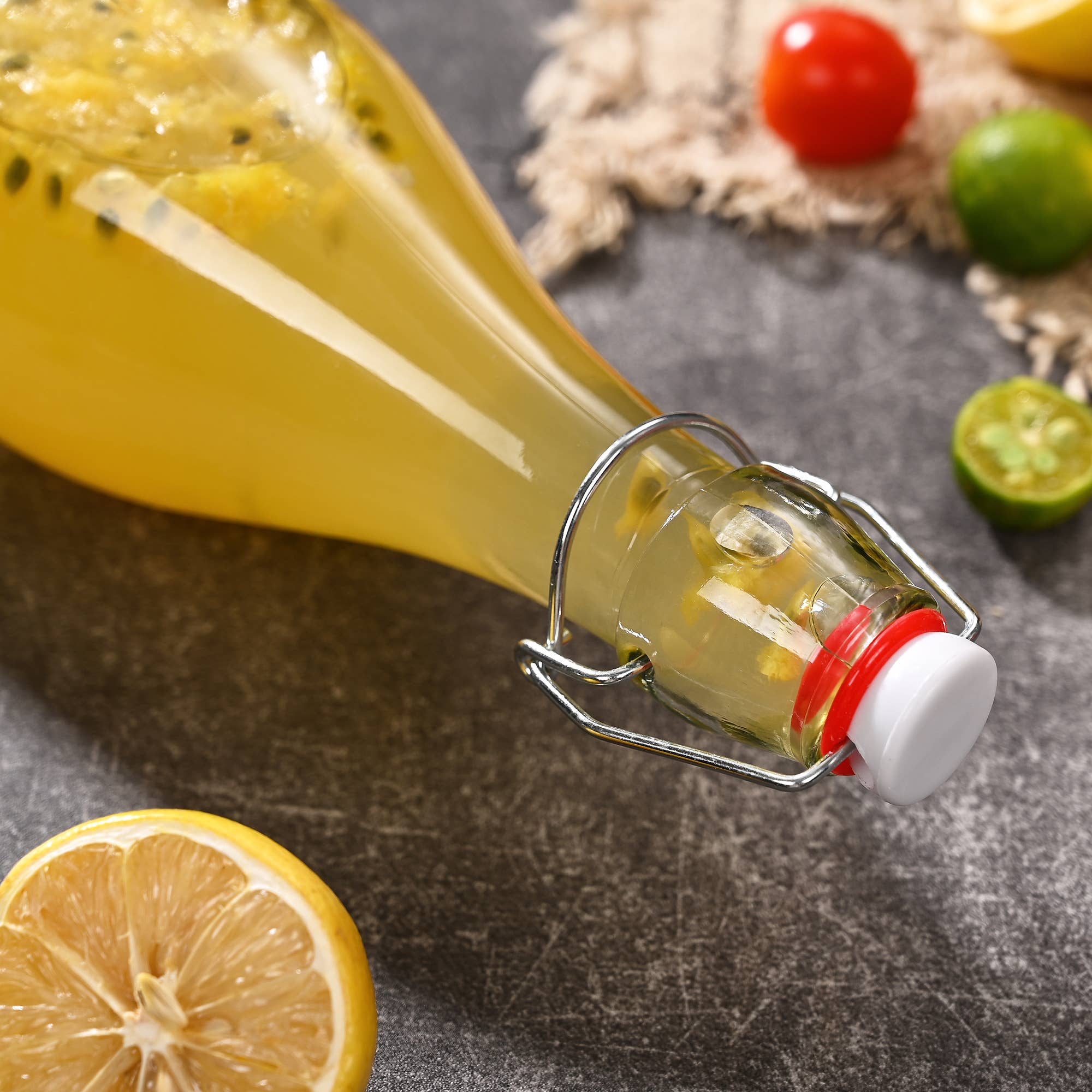 Flip Top Glass Bottle | 1 Litre