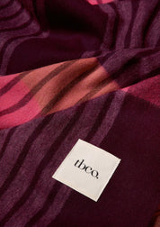 Lambswool Blanket in Pink Pop Stripe