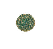 Olive green and natural jute coasters by British Colour Standard, further view