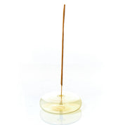Dimple - Hand Blown Glass Incense Holder | Yellow