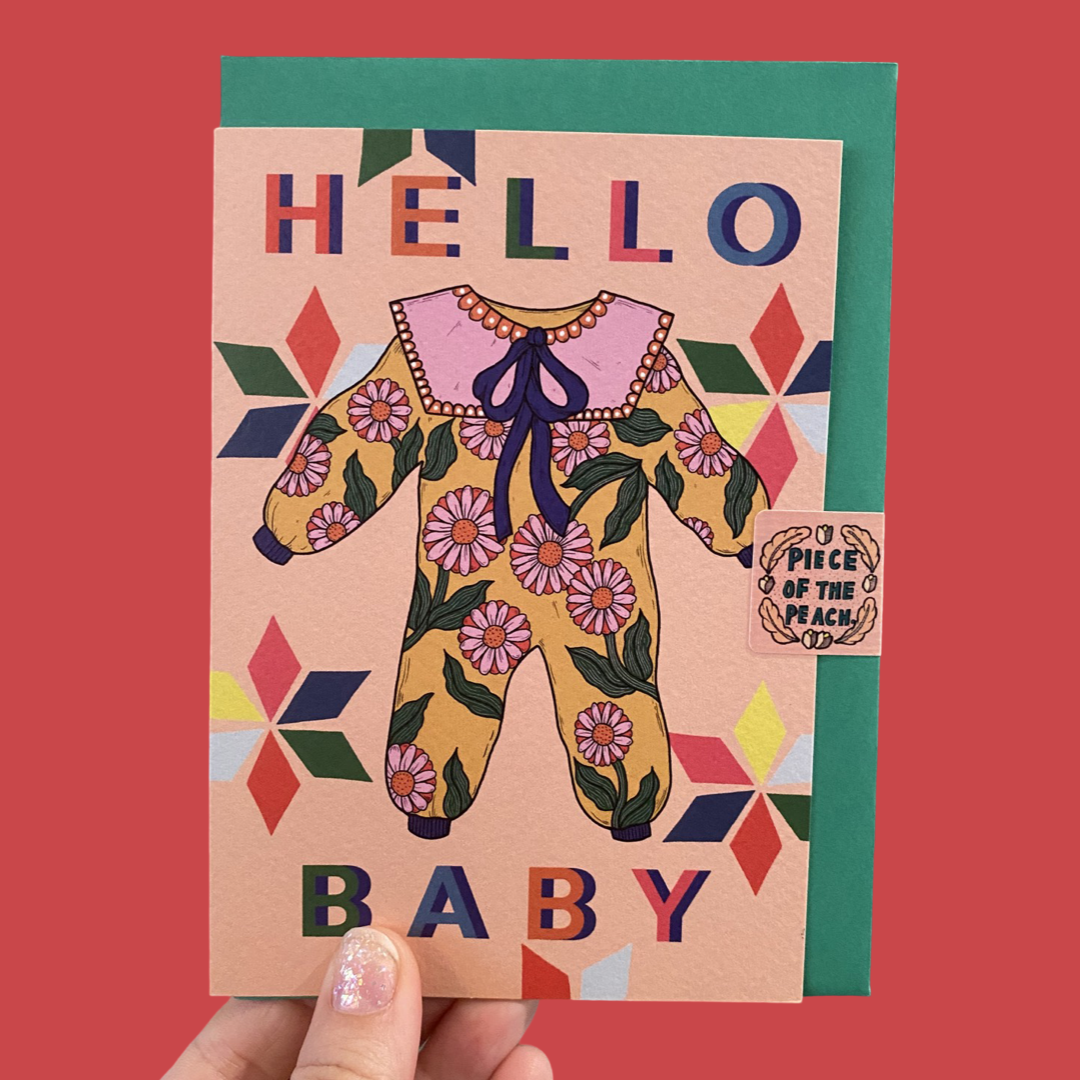 Hello Baby - Cute new baby card