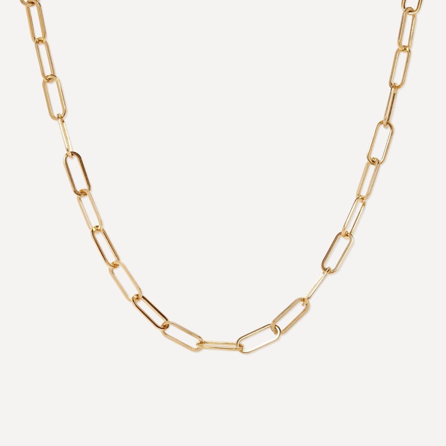 And Danu short Buoy necklace in waterproof PVD gold stainless steel