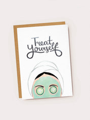 Treat Yourself Face Mask Card