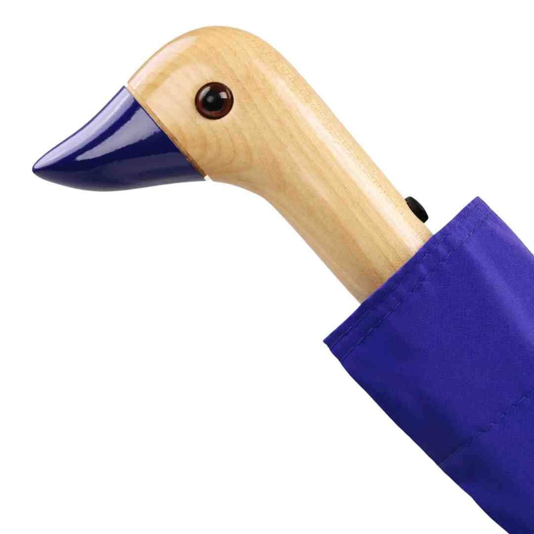 Royal Blue Compact Eco-Friendly Duckhead Umbrella