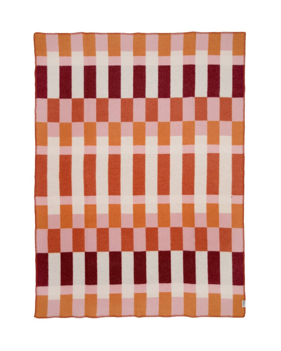 Wool Throw Blanket | Studie Orange