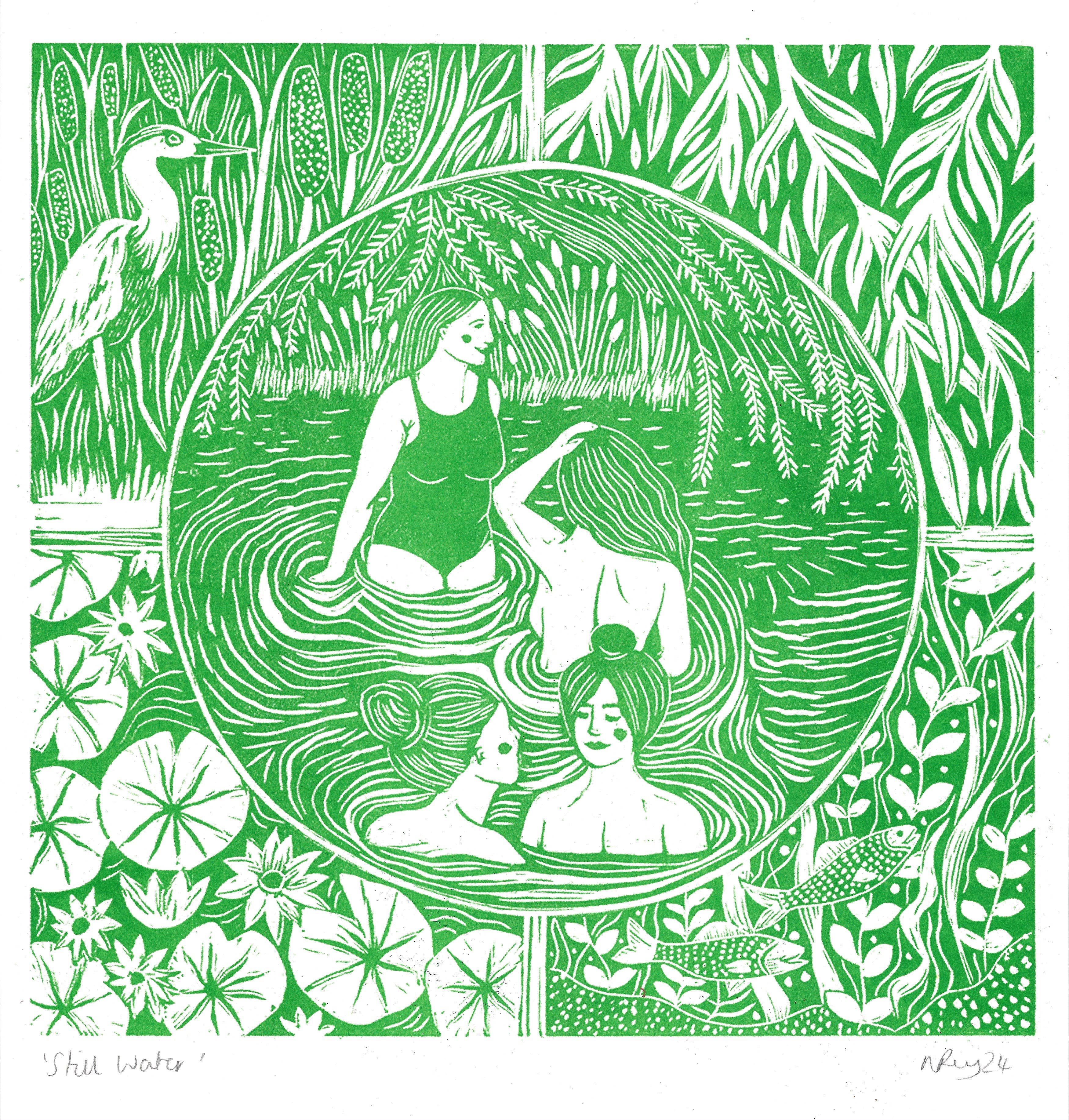 Still Water | Riso Art print