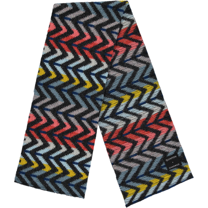 Small Zig Zag Scarf in Sea Coral