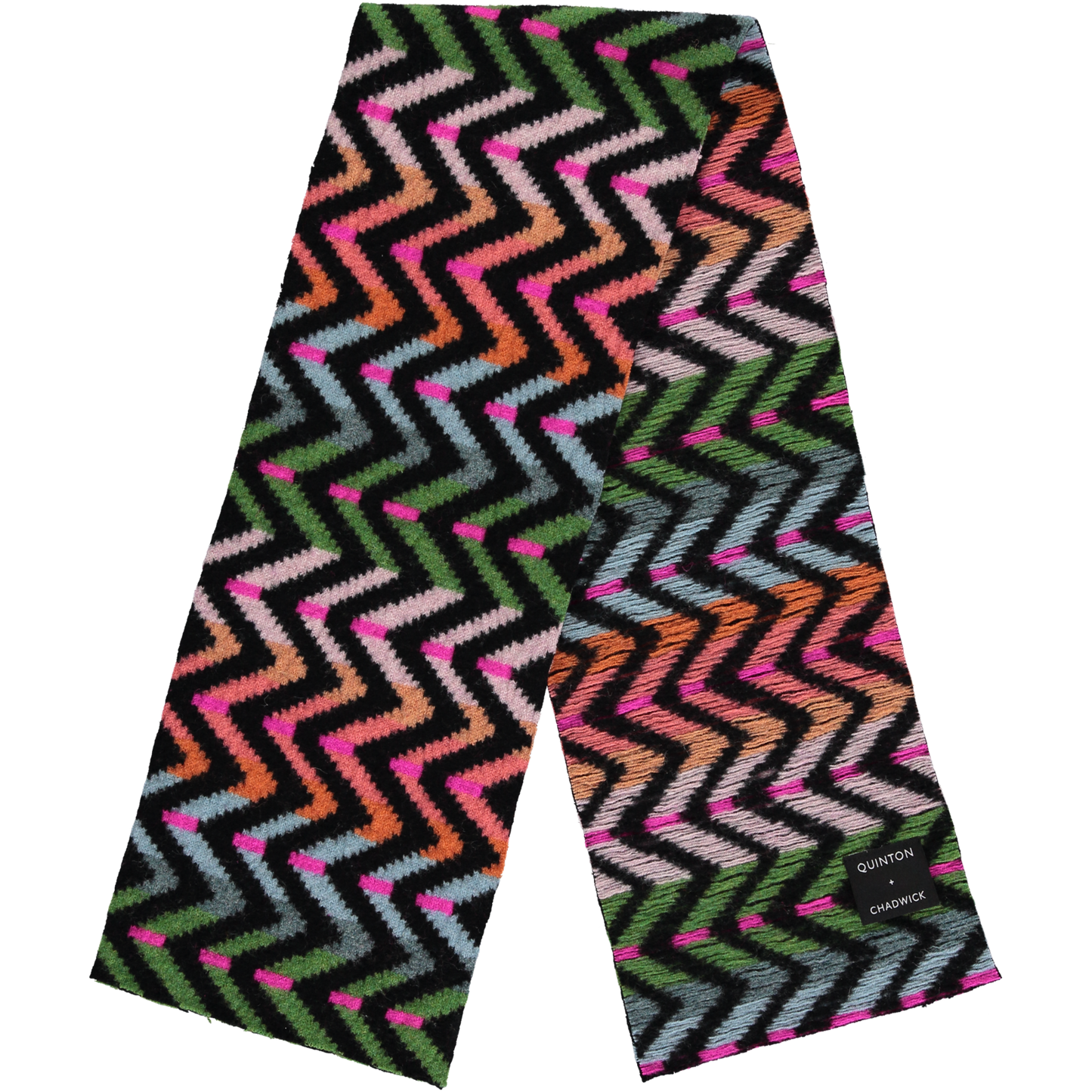 Small Zig Zag Scarf in Hibiscus