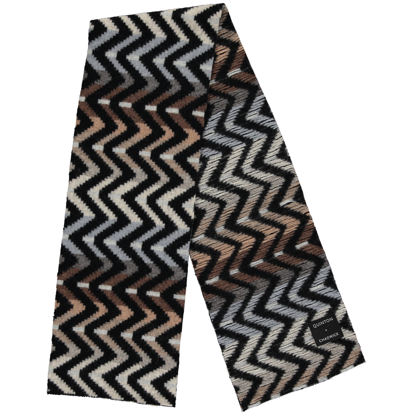 Small Zig Zag Scarf in Driftwood