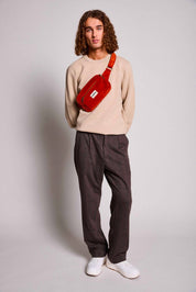 Harry Velvet Brick Fanny Pack