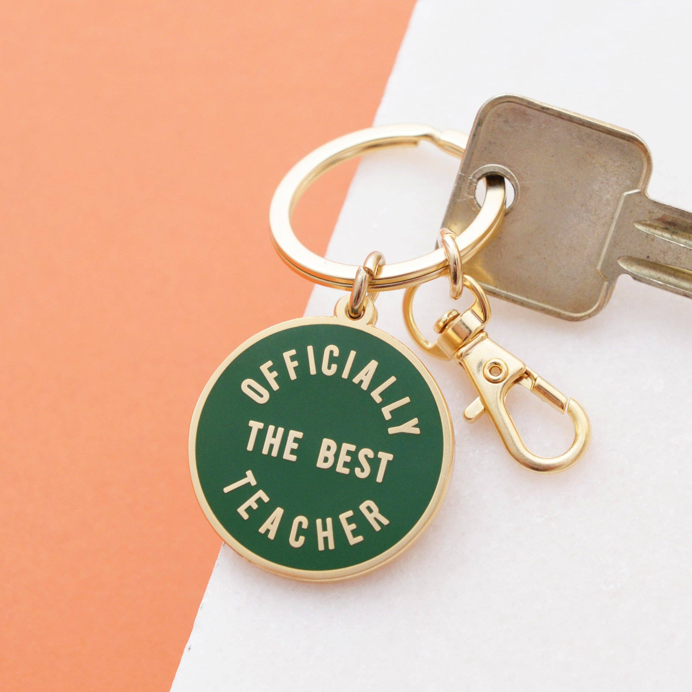 Officially the Best Teacher | Enamel Keyring