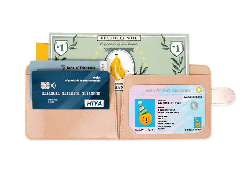 “Wallet” Pop-Up Greeting Card