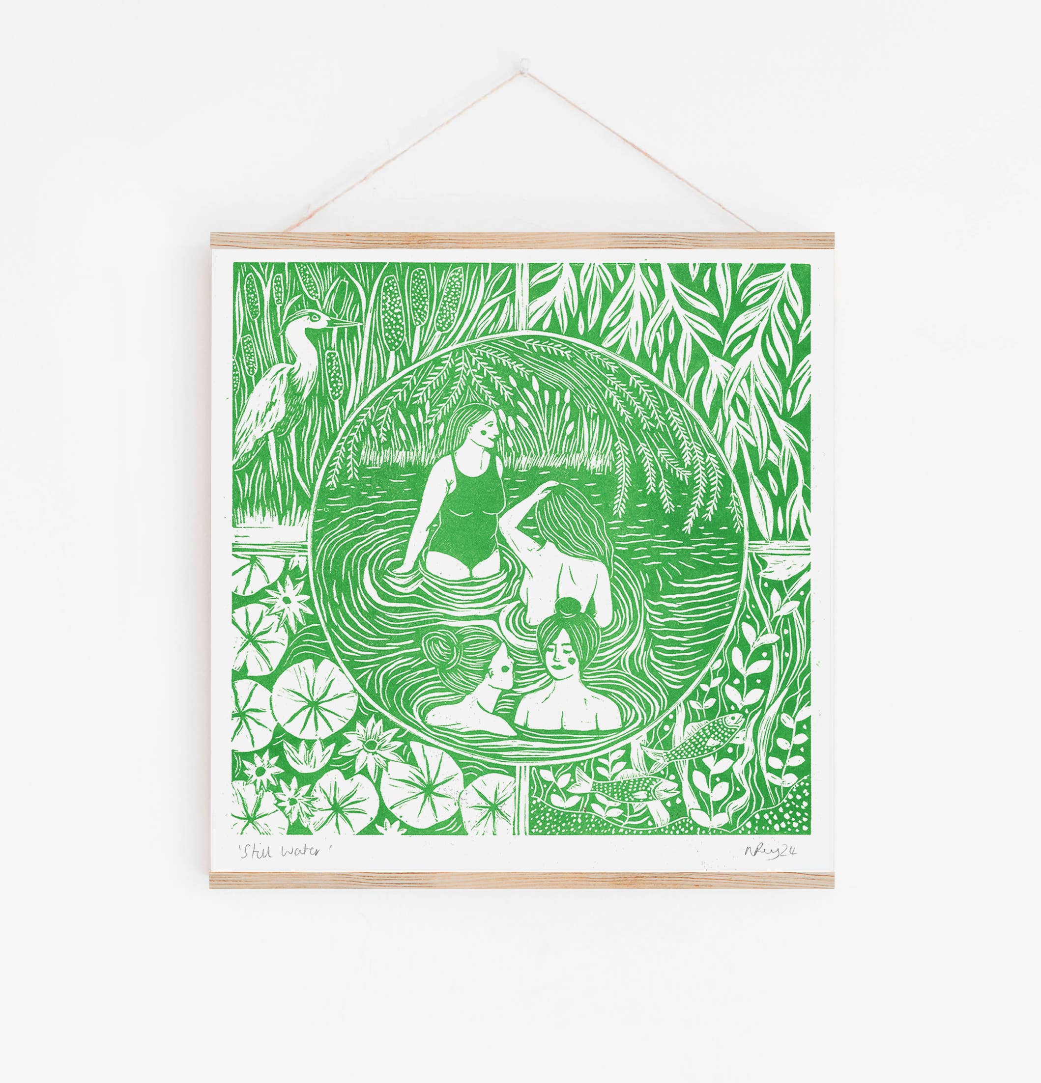 Still Water | Riso Art print