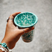 Splatter Enamelware 14 oz Tumbler